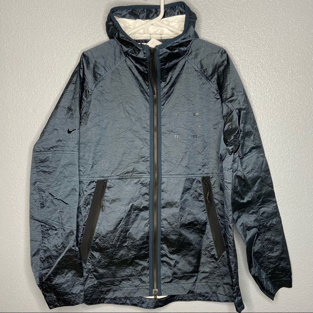 Nike Tech Pack Woven Hooded Jacket Sz XL CU3758-458 Deep Ocean Blue $250 Recycle
